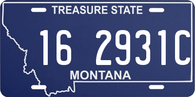 MT license plate 162931C