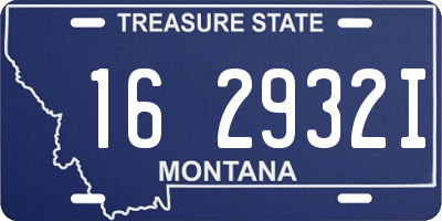 MT license plate 162932I