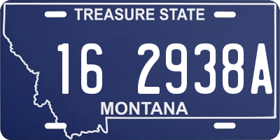 MT license plate 162938A