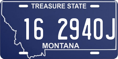 MT license plate 162940J