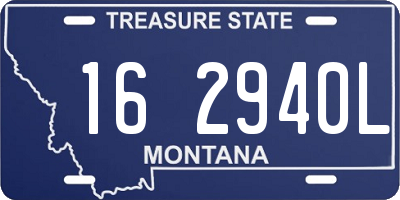 MT license plate 162940L