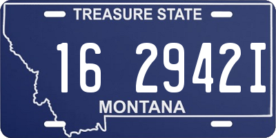 MT license plate 162942I