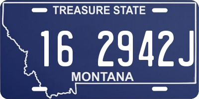MT license plate 162942J