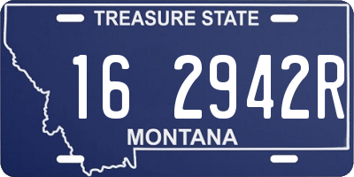 MT license plate 162942R