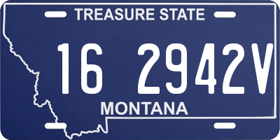 MT license plate 162942V
