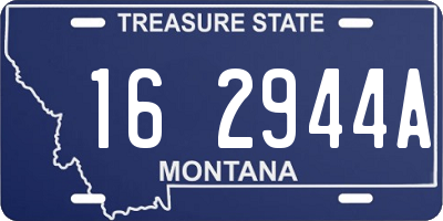 MT license plate 162944A