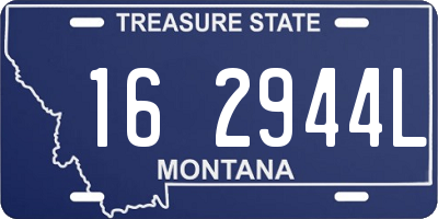 MT license plate 162944L