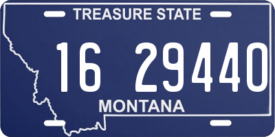 MT license plate 162944O