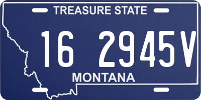 MT license plate 162945V