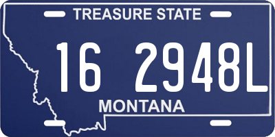 MT license plate 162948L