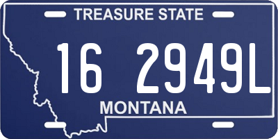 MT license plate 162949L