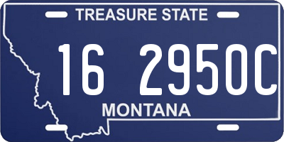 MT license plate 162950C