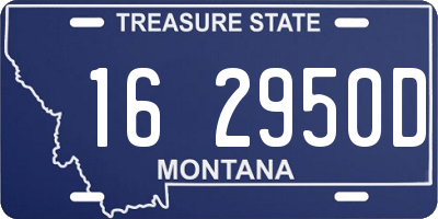 MT license plate 162950D