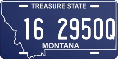 MT license plate 162950Q