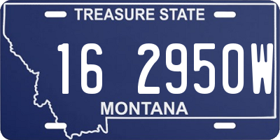 MT license plate 162950W