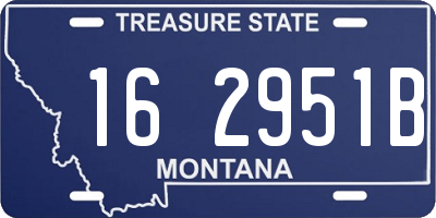 MT license plate 162951B
