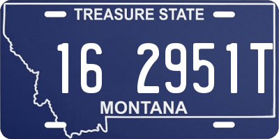 MT license plate 162951T