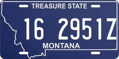 MT license plate 162951Z