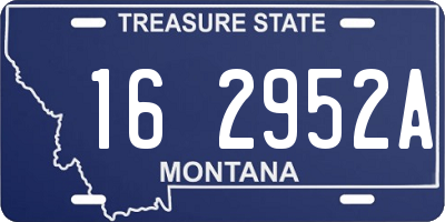 MT license plate 162952A
