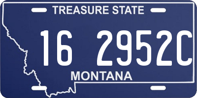 MT license plate 162952C