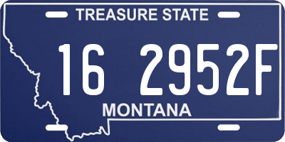MT license plate 162952F