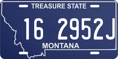 MT license plate 162952J