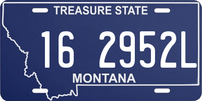 MT license plate 162952L