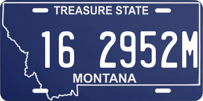 MT license plate 162952M