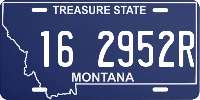 MT license plate 162952R