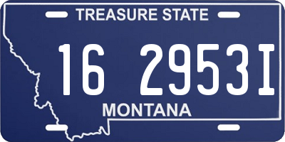 MT license plate 162953I