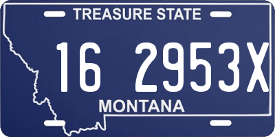 MT license plate 162953X