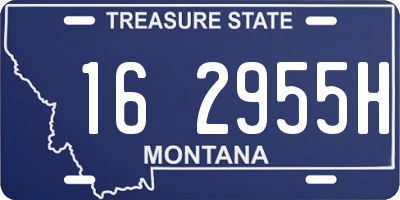 MT license plate 162955H