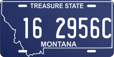 MT license plate 162956C
