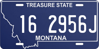 MT license plate 162956J