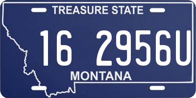 MT license plate 162956U
