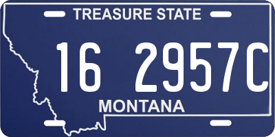 MT license plate 162957C