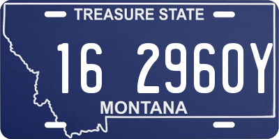 MT license plate 162960Y