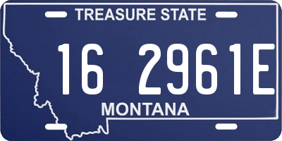 MT license plate 162961E