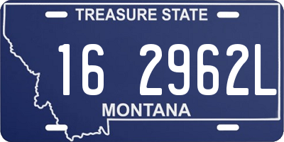 MT license plate 162962L