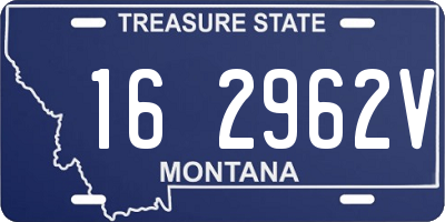 MT license plate 162962V