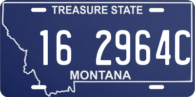 MT license plate 162964C