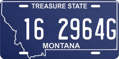 MT license plate 162964G