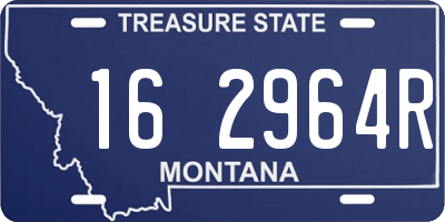 MT license plate 162964R