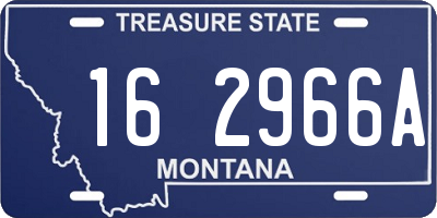 MT license plate 162966A