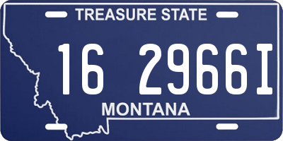 MT license plate 162966I