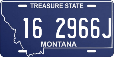 MT license plate 162966J