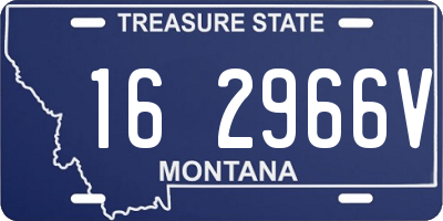 MT license plate 162966V