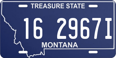 MT license plate 162967I