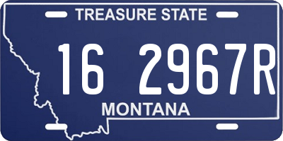 MT license plate 162967R