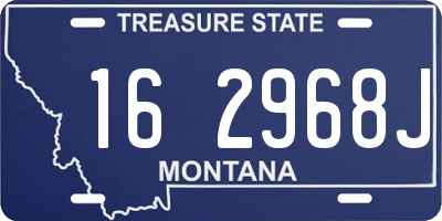 MT license plate 162968J